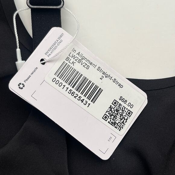 Lululemon in alignment bra black 2 NWT - Picture 9 of 9